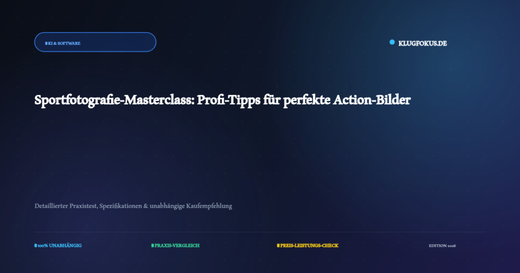 Sportfotografie-Masterclass: Profi-Tipps für perfekte Action-Bilder – Ausführlicher Test und Kaufberatung auf KlugFokus.de